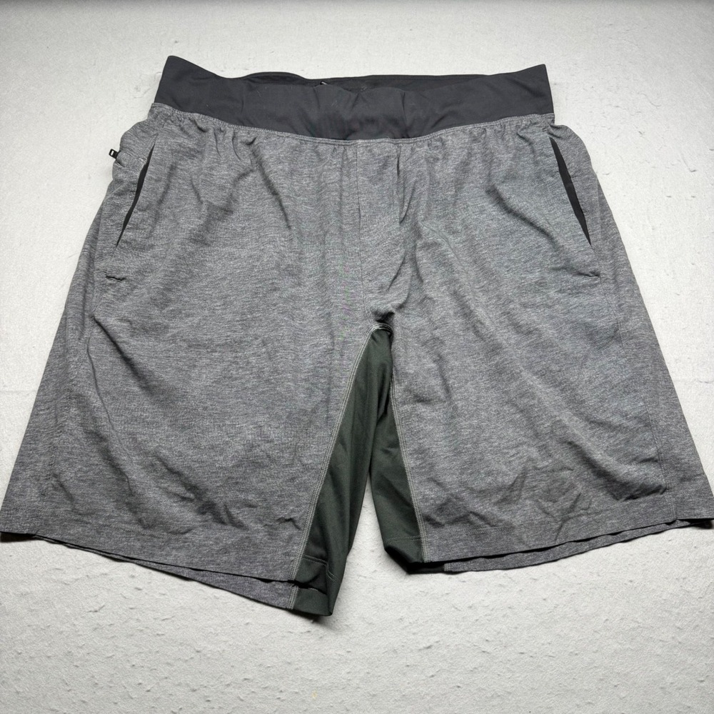 Lululemon Shorts Mens XL Gray Surge Lined 7" Athletic Running Gym Training